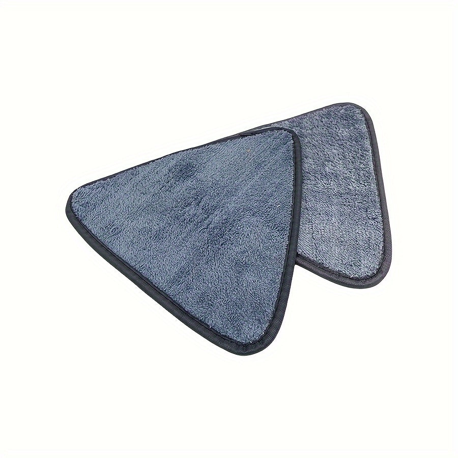 Set of 2 Triangle Mop Pads Hands-Free Wringing for Floors Walls Glass