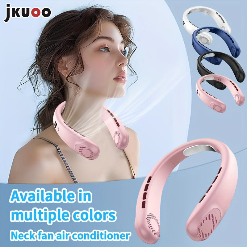 Qayta to'ldiriladigan litiy batareyali portativ bo'yin ventilyatori, darhol sovutish va jim operation.