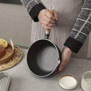 Cast Iron Milk Pot Small Single Person Cooking Frying Food Supplement Outdoor Use