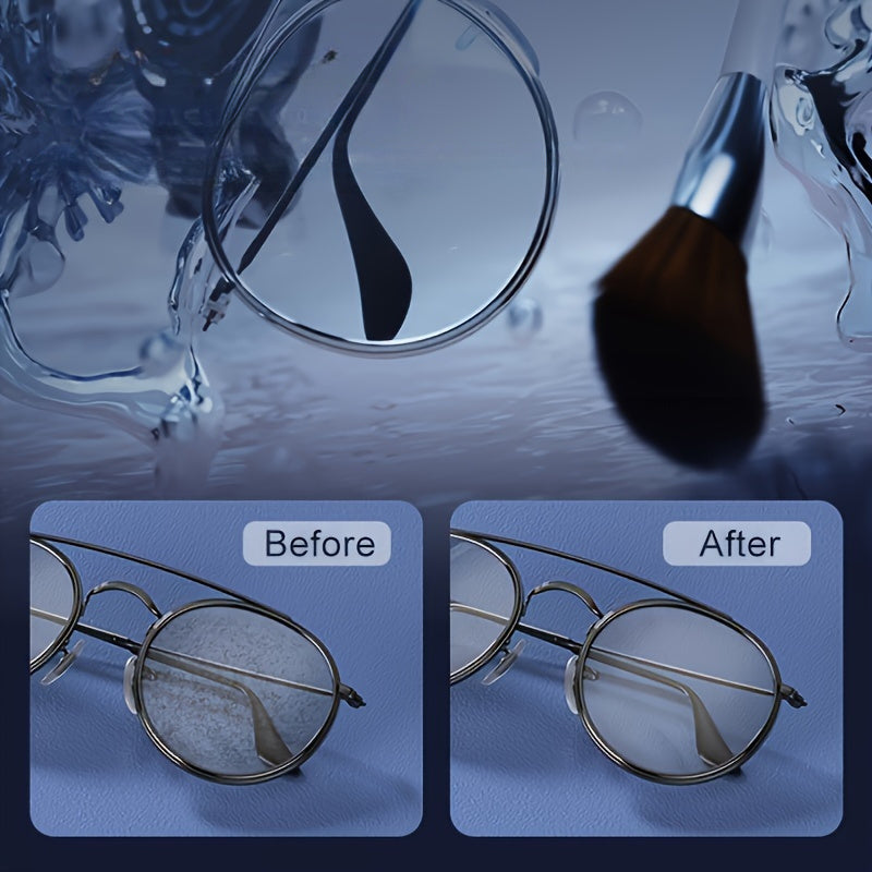 1 шт. Очиститель для очков, домашняя машина для чистки ювелирных изделий, перезаряжаемый через USB, для очков, ювелирных изделий, часов и зубных брекетов.