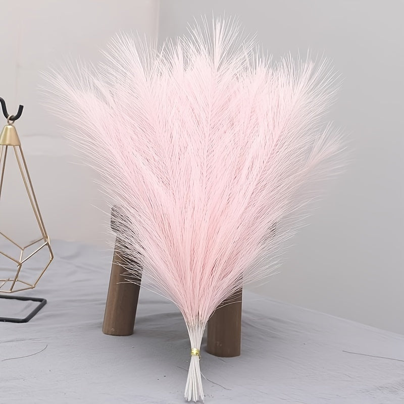 Artificial Reed Pampas Grass Flowers 42.93 cm Tall for Bohemian Decor in Home or Events