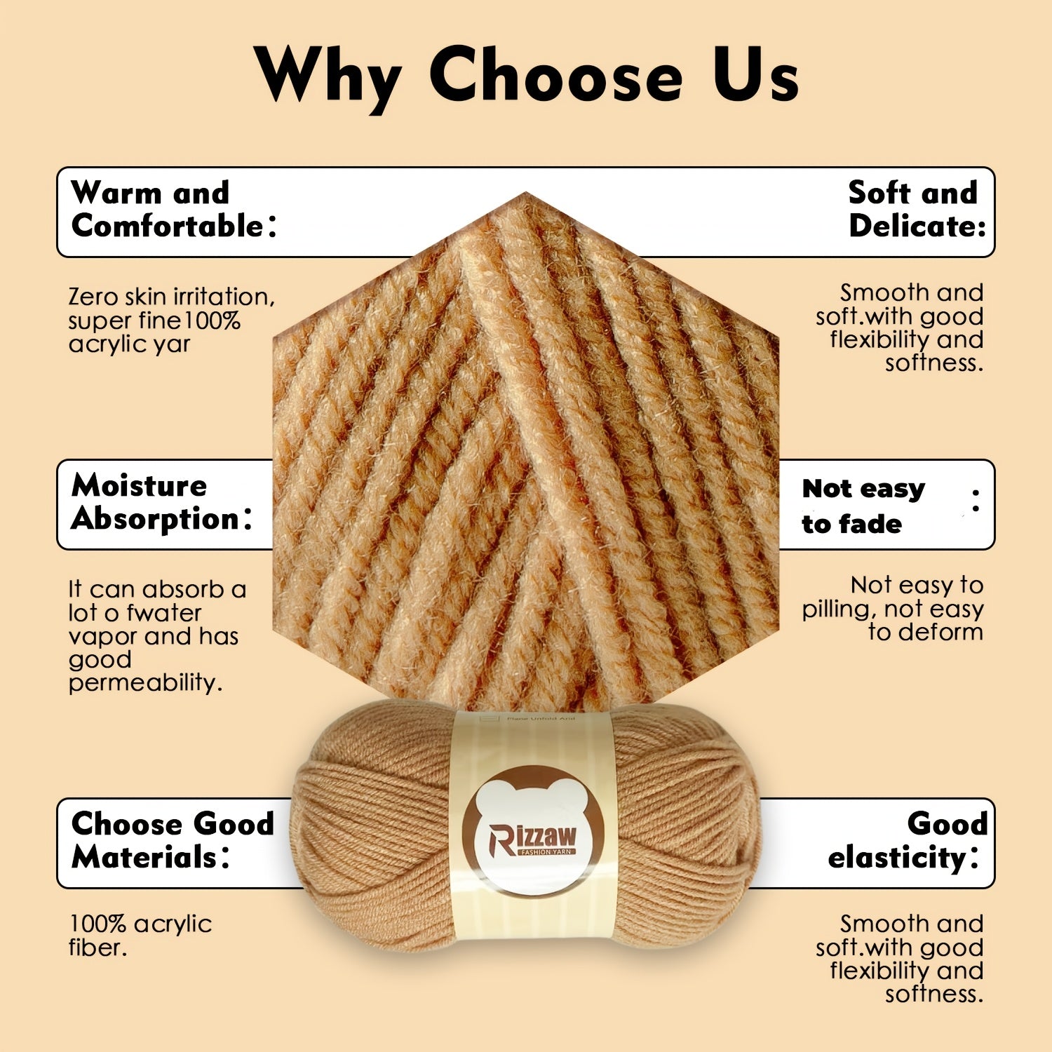 Six Soft Acrylic Yarn Bundles for Crochet and Knitting Valentine's Day Gifts