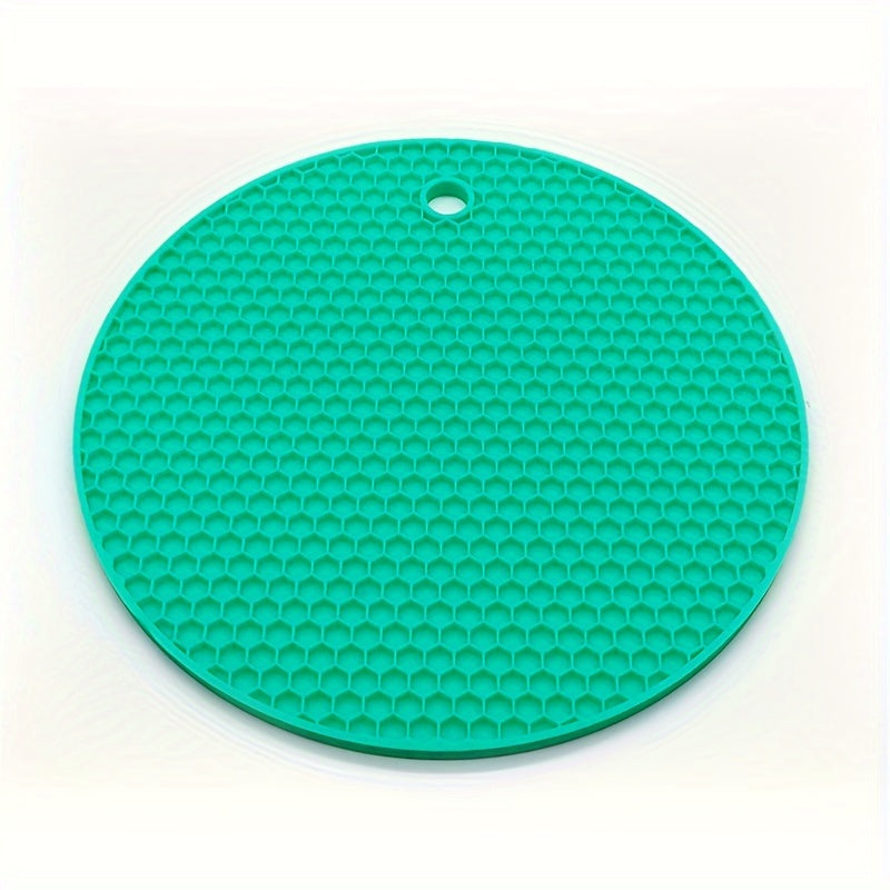Round Heat Insulation Placemats Non-Slip Cup Coasters Pot Pads for Kitchen