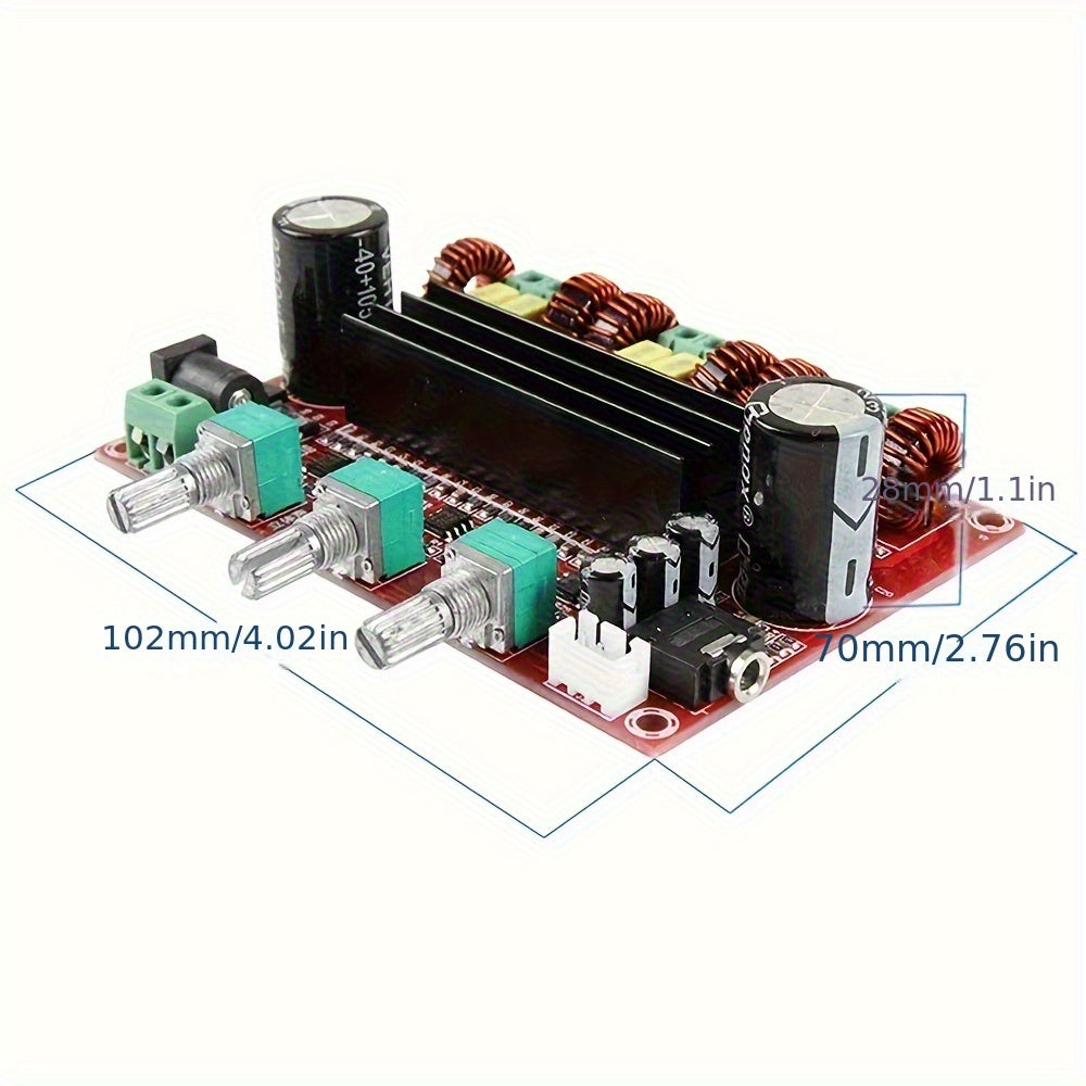 2.1 Channel Subwoofer Power Amplifier Module 12V-24V 100W 50W Digital Audio Board