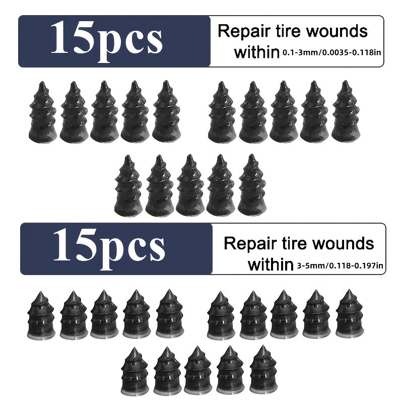 20/40 шт. набор для ремонта мотоциклетных шин, проколы, винты, бескамерные колеса, заплатки