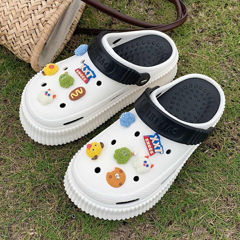 Women's Hollow-Out Slide Sandals EVA Non-Slip Animal Cartoon Summer Spring