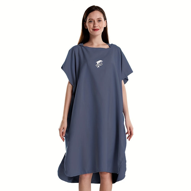 1 шт. Сёрф пончо полотенце, микрофибровый унисекс халат для серфинга, плавания, дайвинга, пляжа, один размер подходит всем.