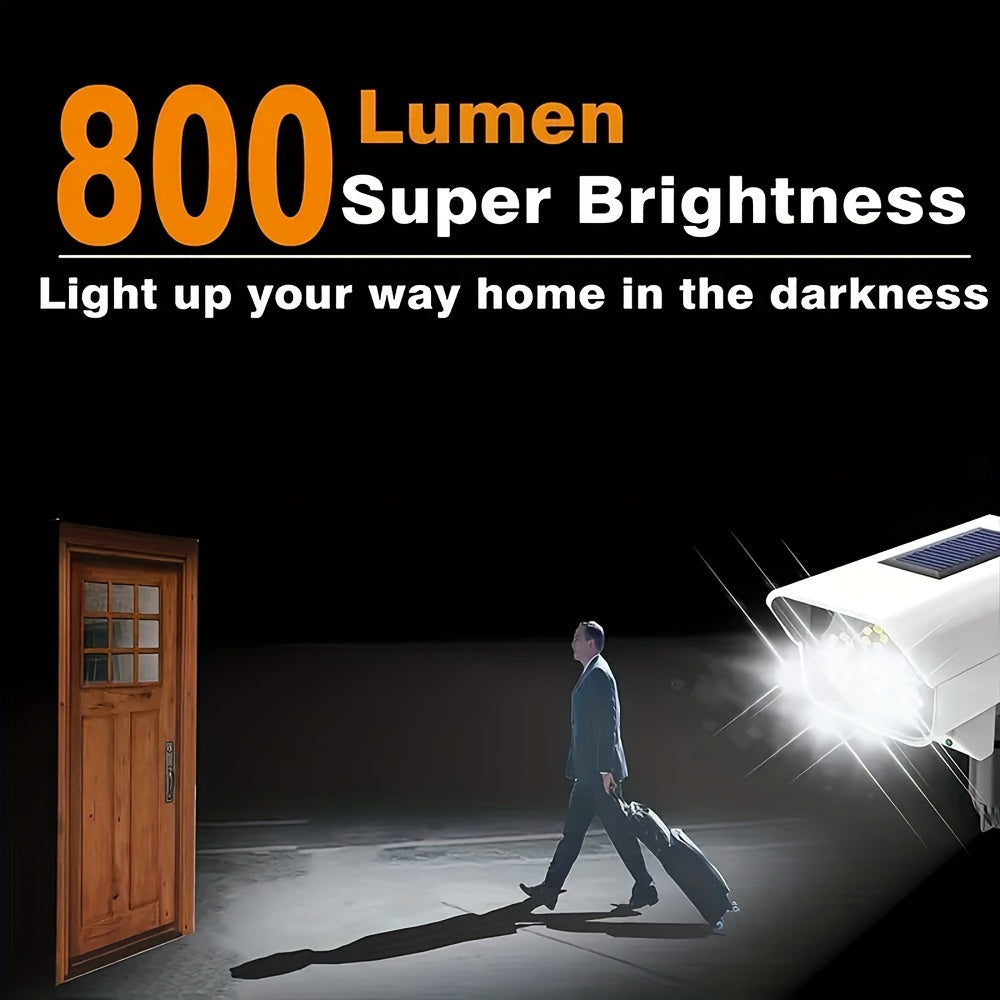 Solar Motion Sensor Street Light with Fake Camera for Garden Doorway Corridor