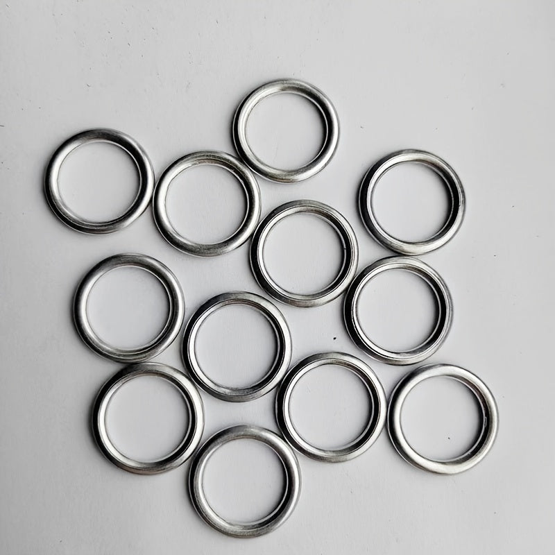 12 Pcs M14 Aluminum Oil Drain Plug Crush Washers for Vehicles