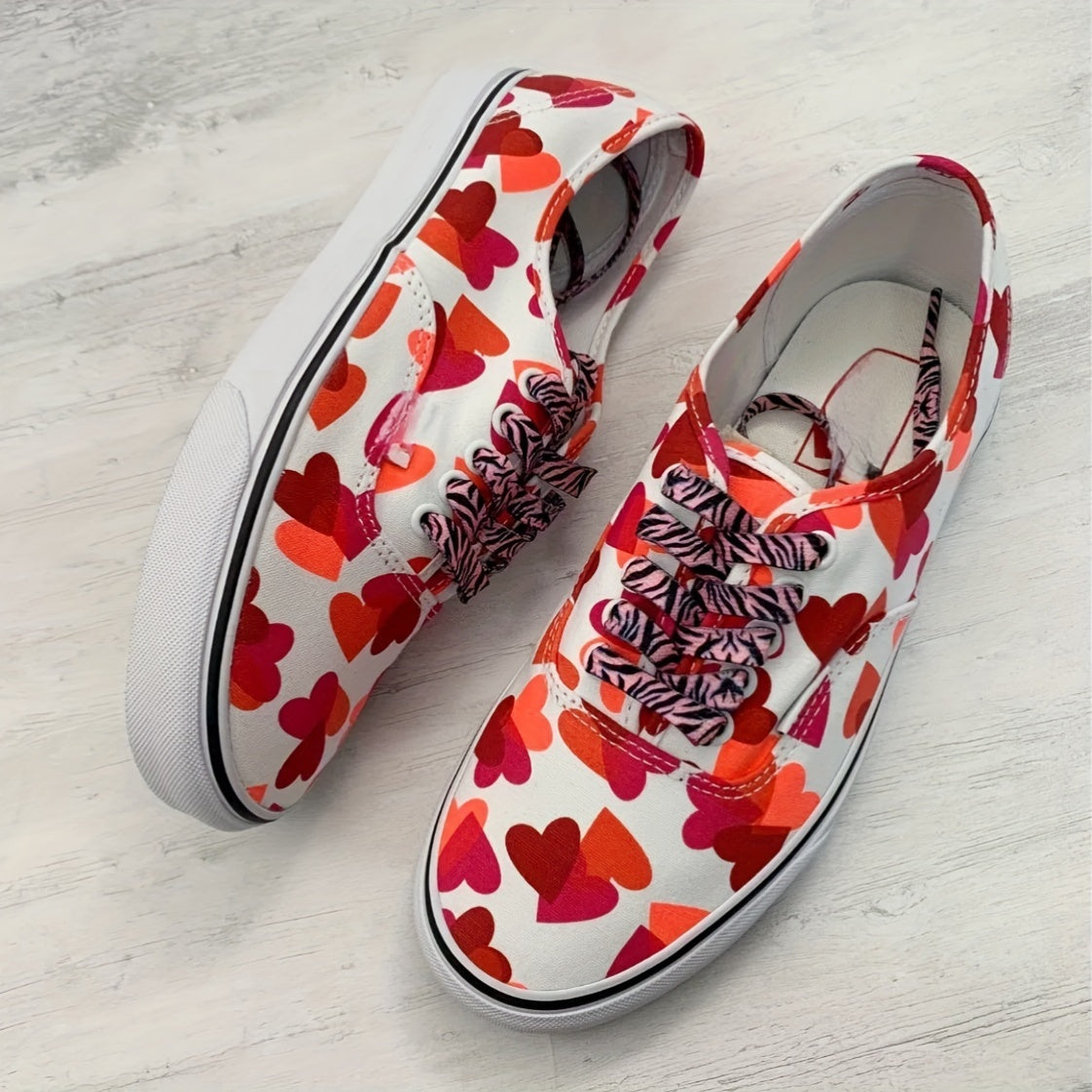 Unisex Polyester Spandex Animal Print Laces for Sneakers Casual Shoes
