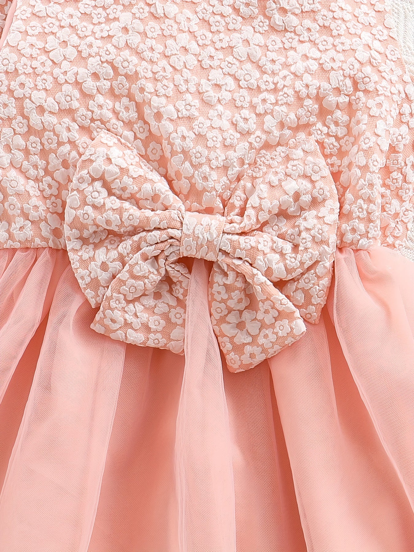 Костюм для девочек на каждый день: кардиган с круглым вырезом и платье из тюля для весны и осени