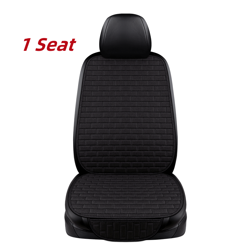Universal Flax Car Seat Cover Protector with Backrest for Auto and Truck