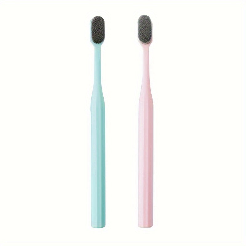 Yapon uslubidagi super yumshoq sochli qutilangan bambuk ko'mir tish cho'tkasi, to'rt rangda mavjud.