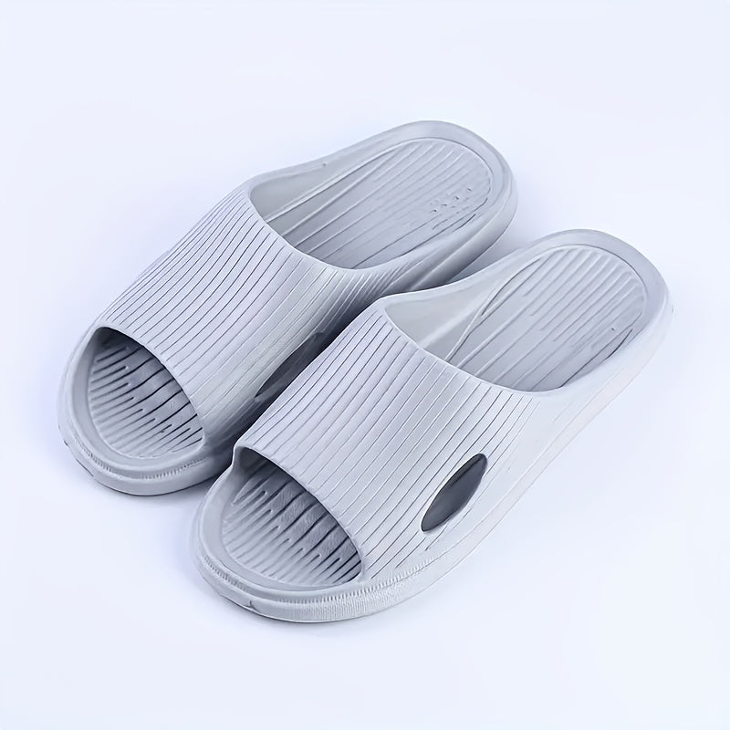 Men and Women EVA Non-Slip Slippers Minimalist Stripes For Home Beach