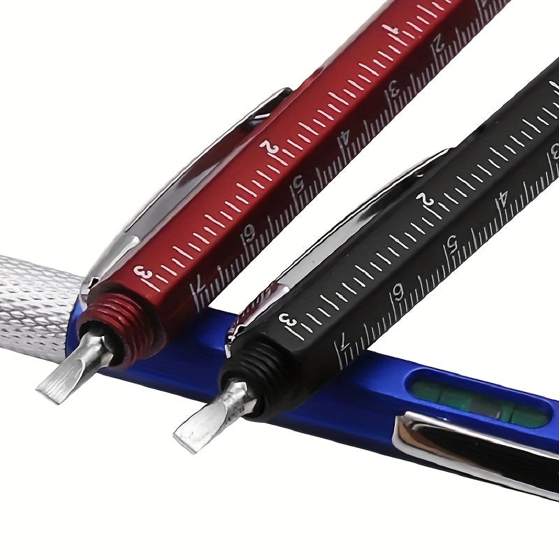 Multi-Function 7in1 Steel Screwdriver Set with Stylus, Ruler, Spirit Level