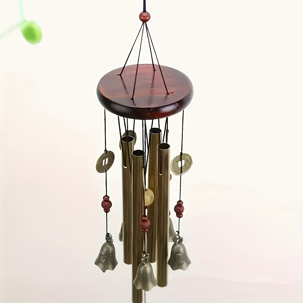 Copper Bell Wind Chime for Home Decor Metal Outdoor Indoor Garden Patio