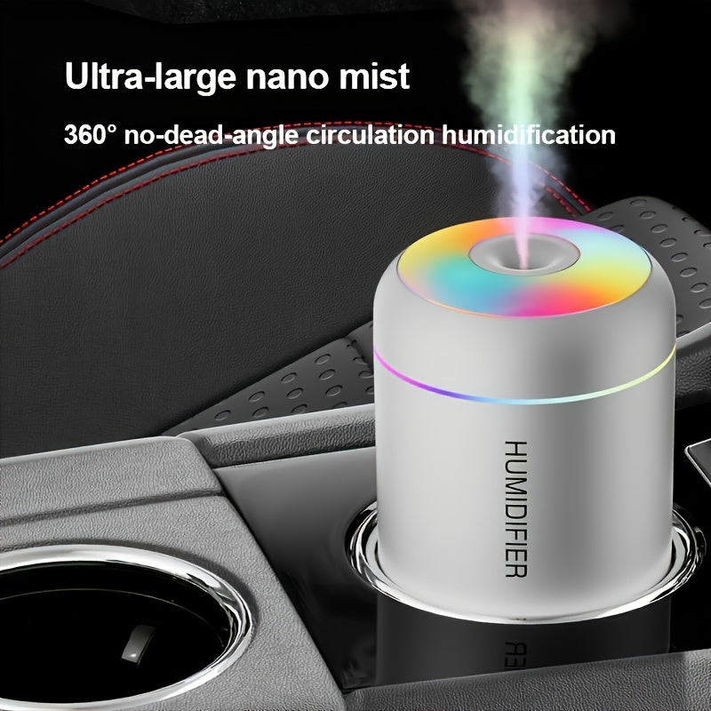 USB-Powered Aromatherapy Diffuser with Color-Changing Night Light and Cold Mist