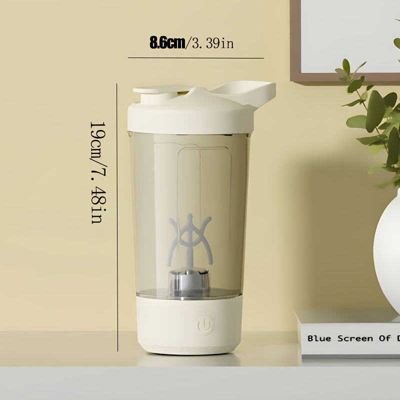 Portable Electric Mixing Cup Cordless Blender and Milk Frother for Smoothies