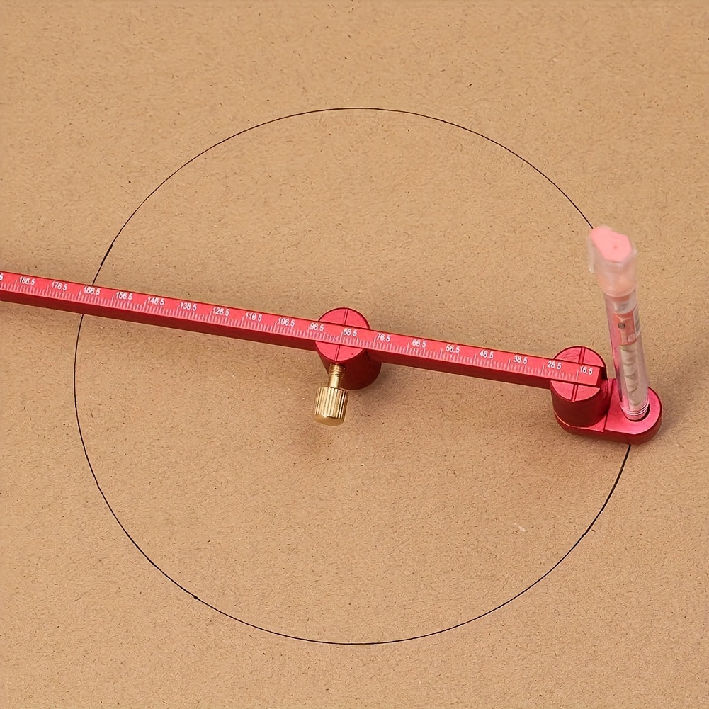 Woodworking Scribing Gauge with Center Finder Aluminum Alloy Circle Ruler for Woodturners
