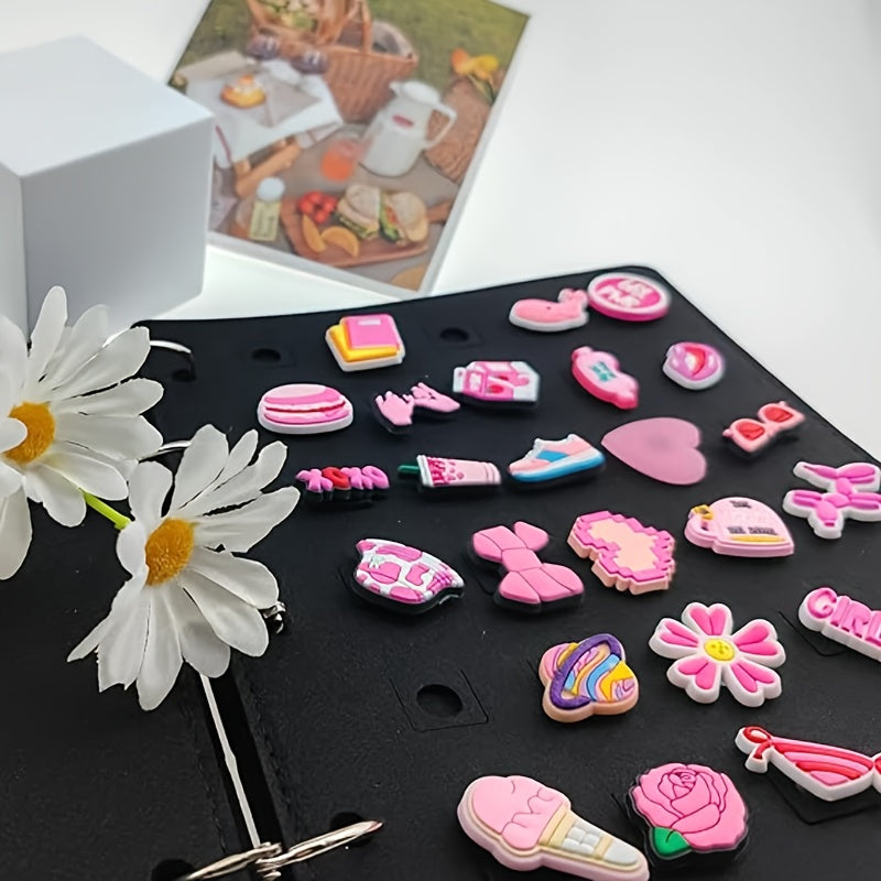 Shoe Buckle Organizer Book Shape with 120 Holes for Shoe Charms Storage