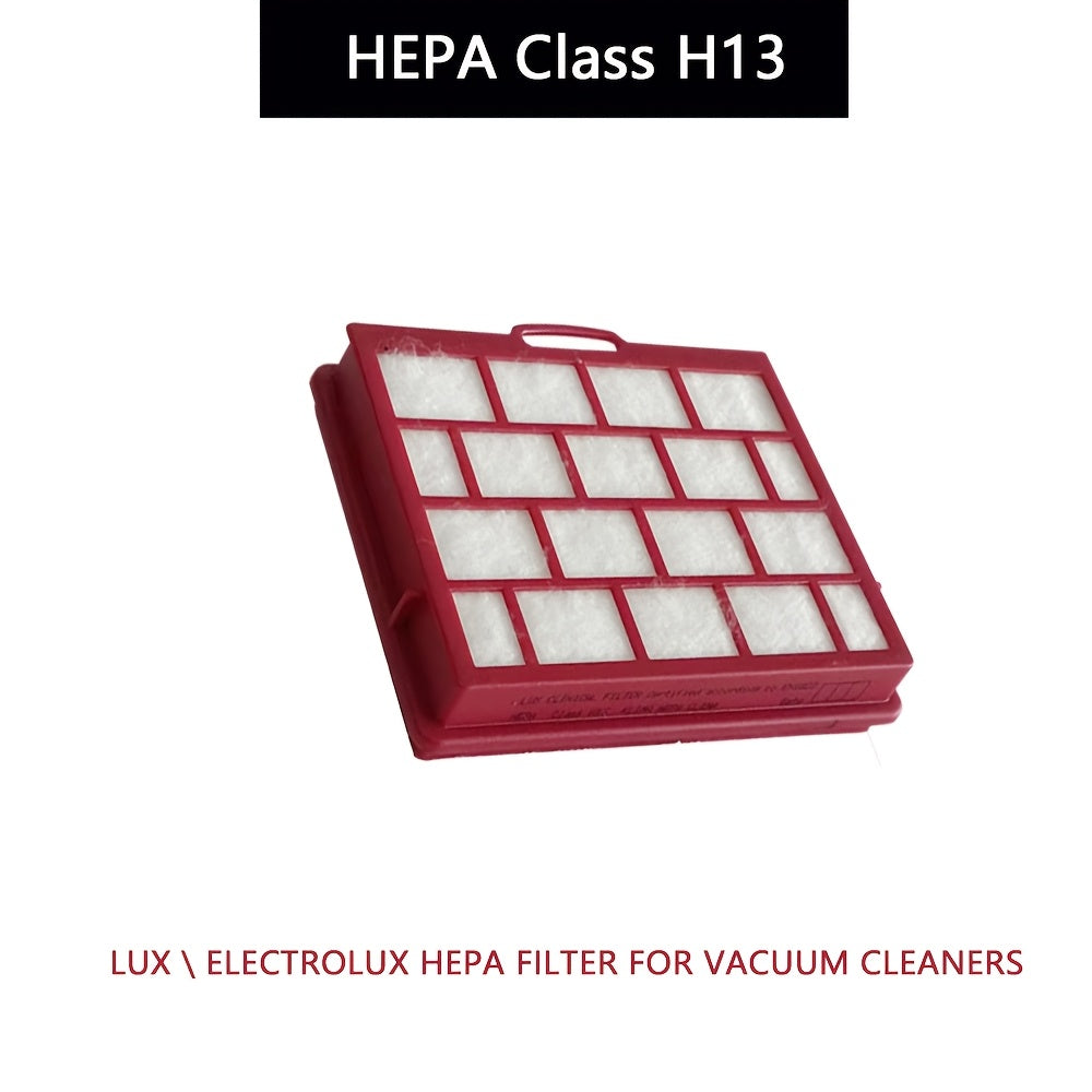 Bir Lux Clinical HEPA Class H13 Filtri, Electrolux Lux Changyutgichlariga mos keladigan qulay bitta qadoqda, yuqori samarali zarrachalar havo filtrlash tizimi bilan, ko'pik va plastik ramka komponentlari bilan ta'minlangan.