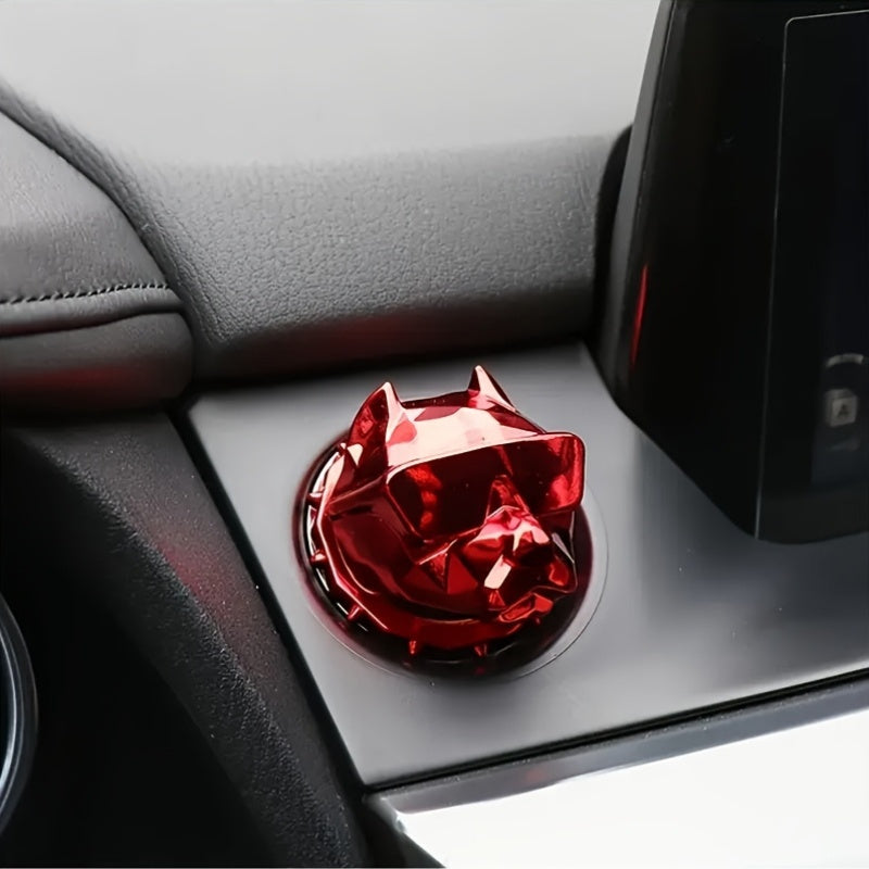 Cubierta decorativa de pegatina protectora para botón de encendido y apagado del motor universal