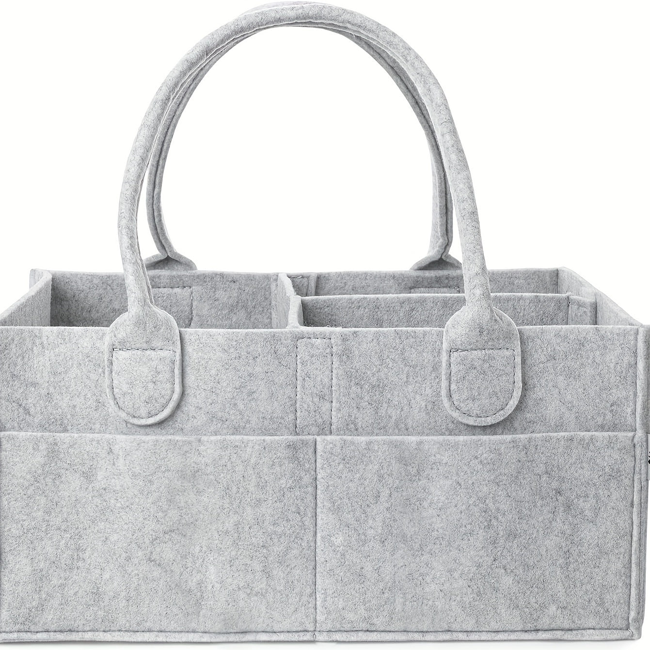 Sturdy Felt Diaper Caddy Organizer for Babies with Wipes and Supplies