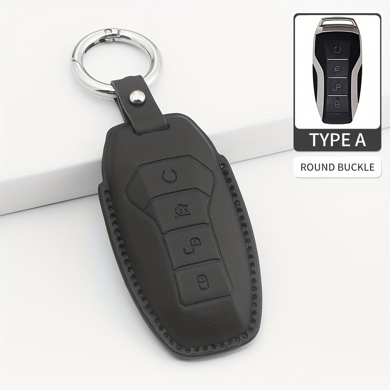 PU Leather Key Case for 25 Car Models Compatible with D9 Z9 Seagull