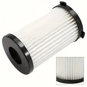 HEPA Filter Replacement for Vacuum Cleaners Black Plastic Frame White Pleated Cartridge Cylindrical Terylene Air Purifier
