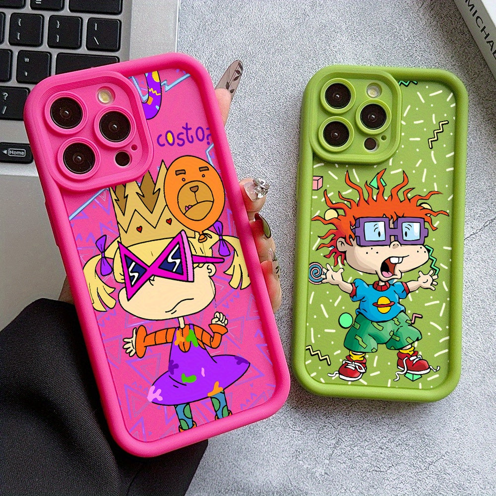 Rugrats Chuckie's Silicone Phone Case for iPhone Models with Lens Protection