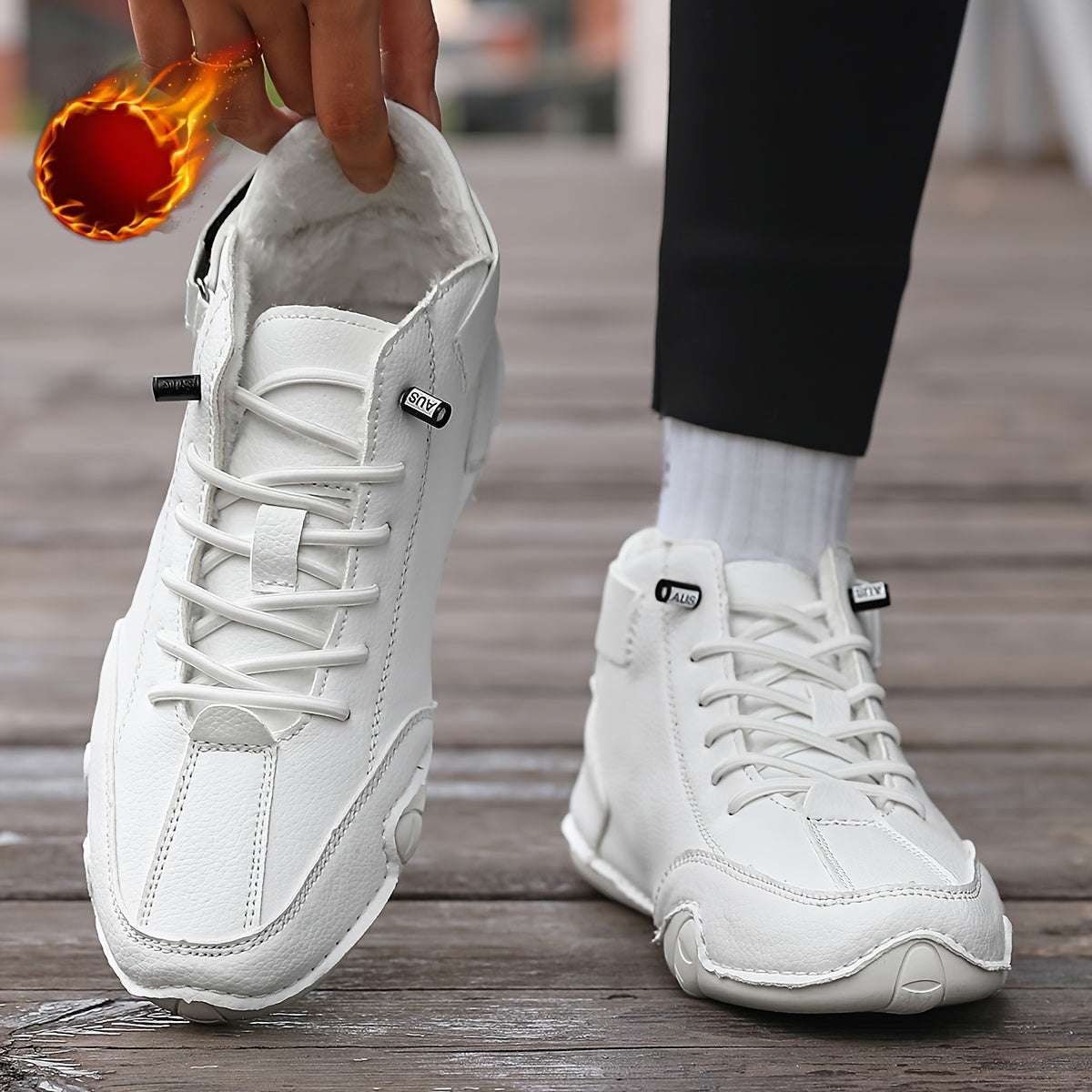 Women’s Winter Ankle Boots Leather Slip-Resistant Rubber Sole Cushioned Insole