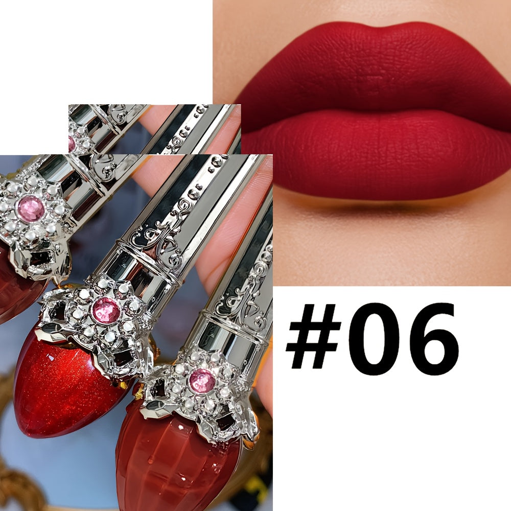 Женский водостойкий стойкий красный матовый глянцевый жидкий помада-люмиксер для губ