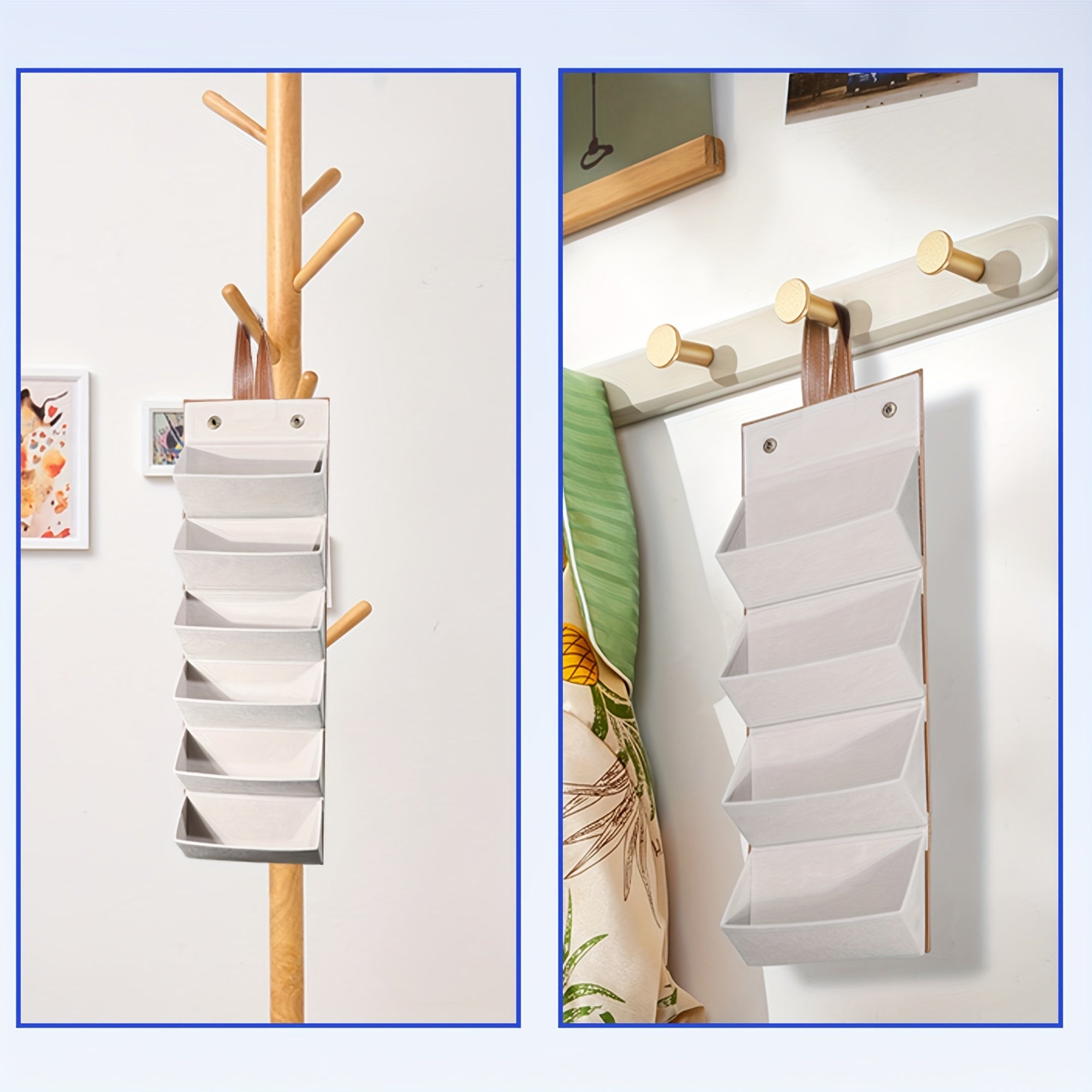 Sunglasses Storage Organizer with 3/4/5/6 Slots Foldable Travel Case Eyewear Holder