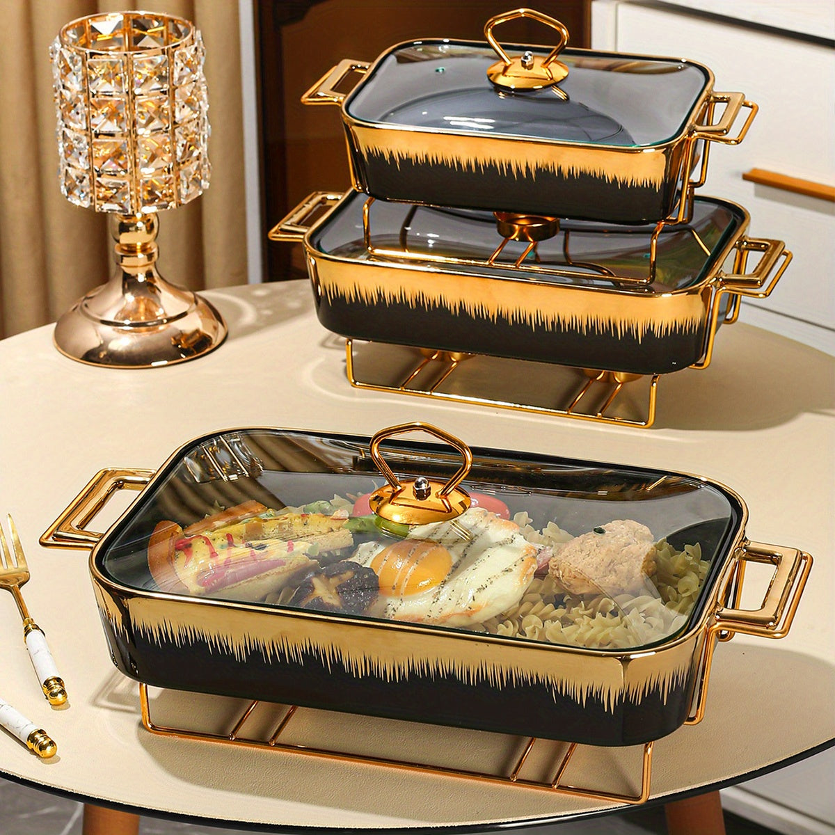 Ko'p funksiyali keramika pishirish va tayyorlash to'plami - Non, go'sht, zakuska, pizza uchun ajoyib | Uy oshxonalari, restoranlar va ochiq yig'ilishlar uchun mos | To'ylar, Tug'ilgan kunlar va Rojdestvo kabi bayramlar uchun ajoyib sovg'a