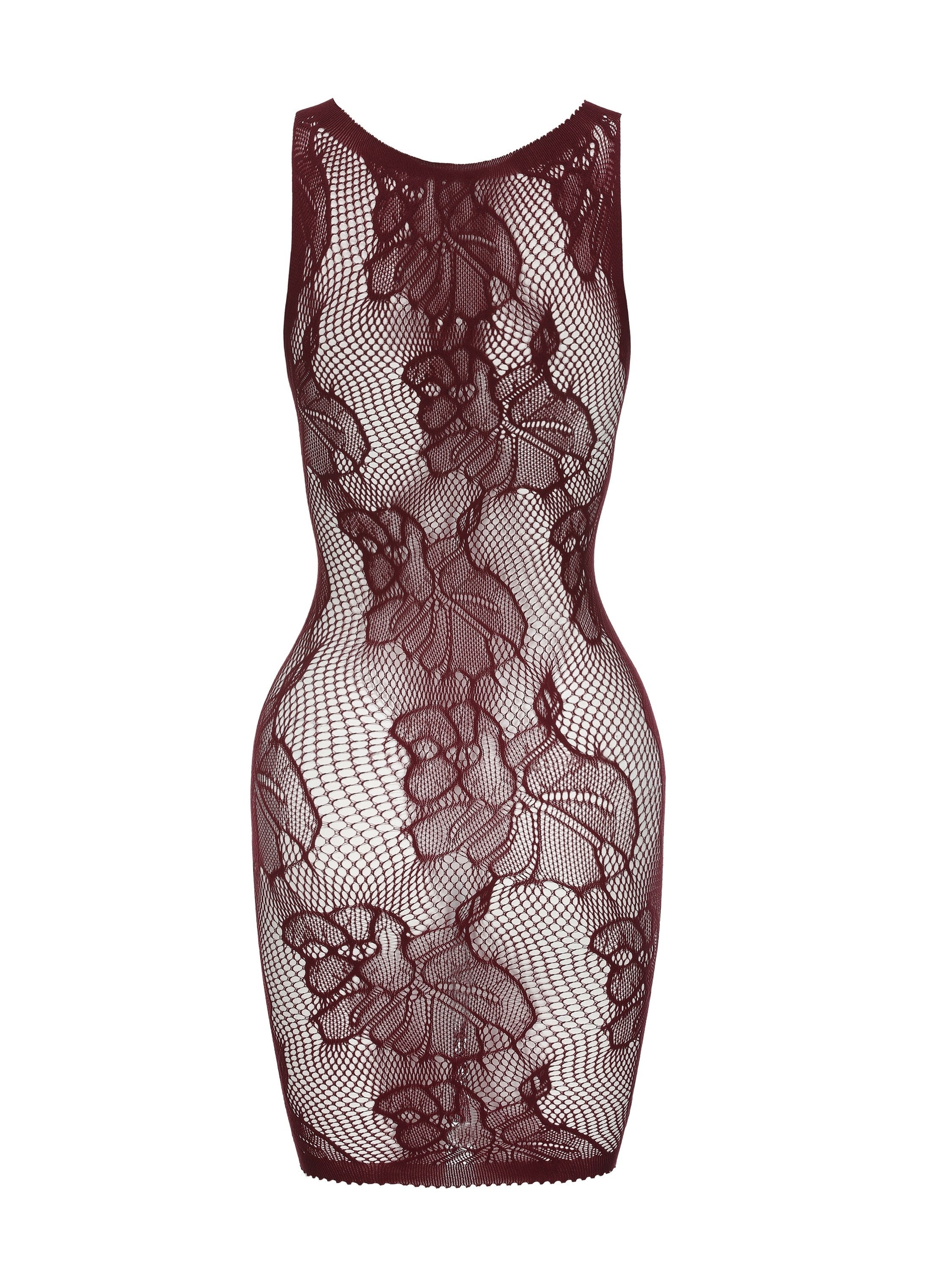 Women's See-Through Mesh Sleeveless Hot Dress Lingerie