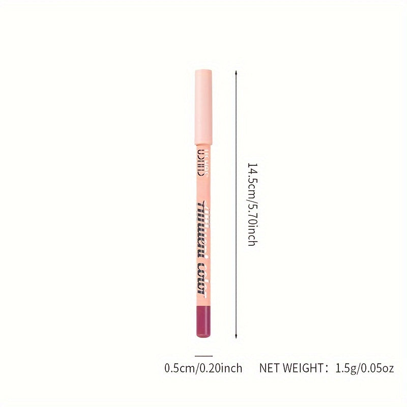 Women Natural Matte Lip Liner Set 8 Colors Waterproof Long-lasting Beauty