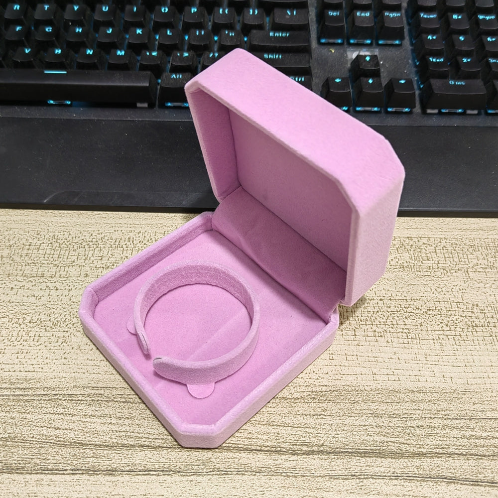 Бархатная восьмиугольная шкатулка для украшений для женщин и девочек