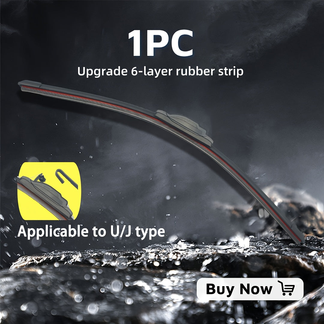 Lámina de limpiaparabrisas duradera para todas las estaciones, de 6 capas, para coches, de 35.56cm a 71.12cm