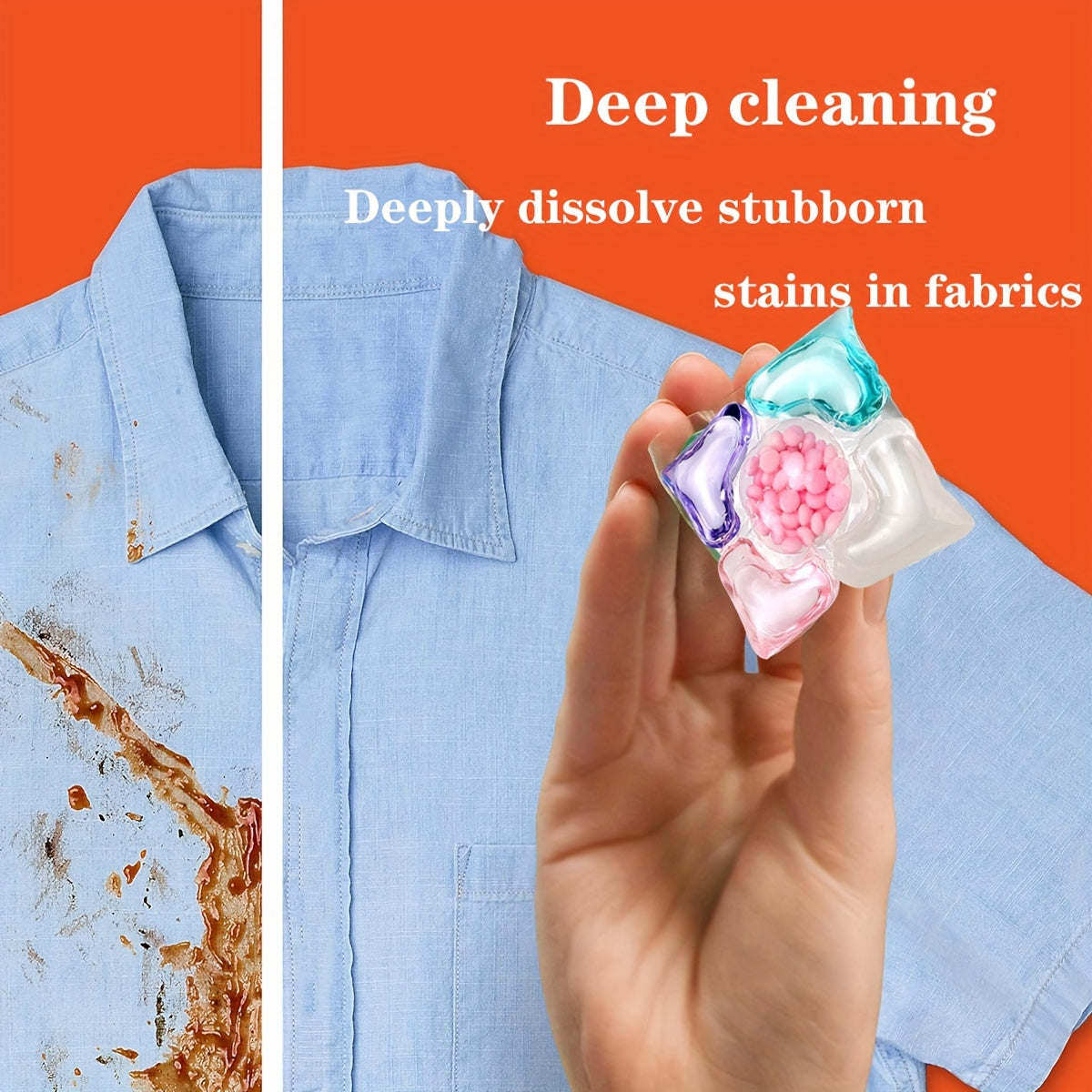 Plastic-Free Laundry Detergent Pods with Long-Lasting Fragrance and Deep Cleaning