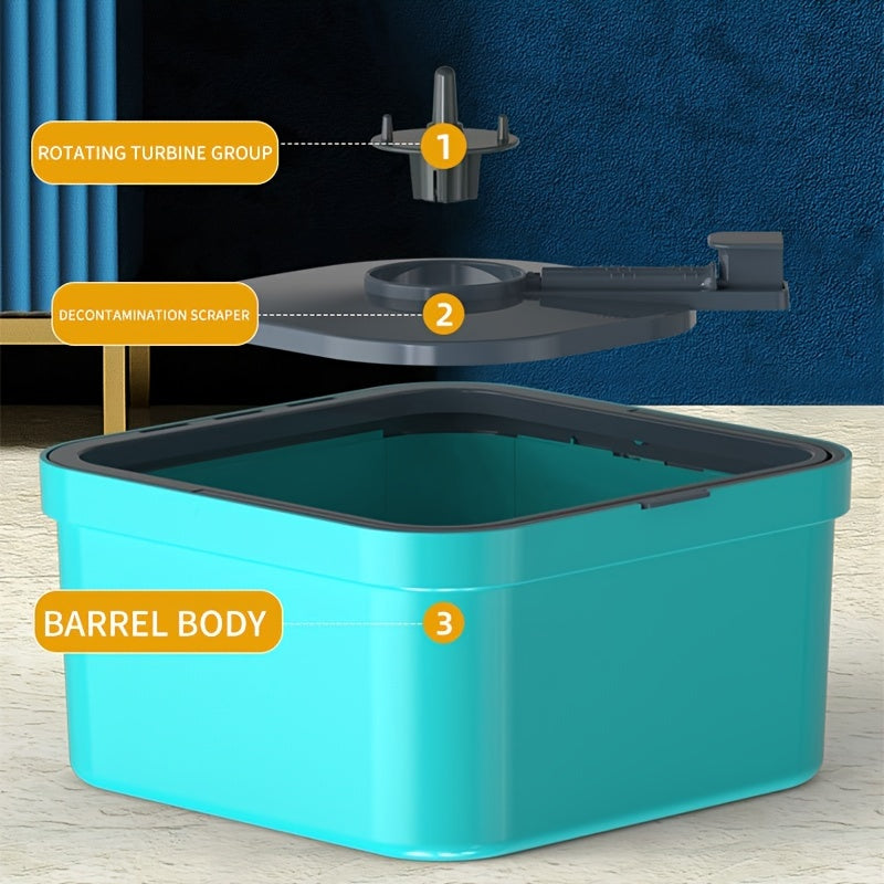 Qoʻldan ozod mop va kova toʻplami, 2/4/6 ta mato bilan hoʻl va quruq tozalash uchun