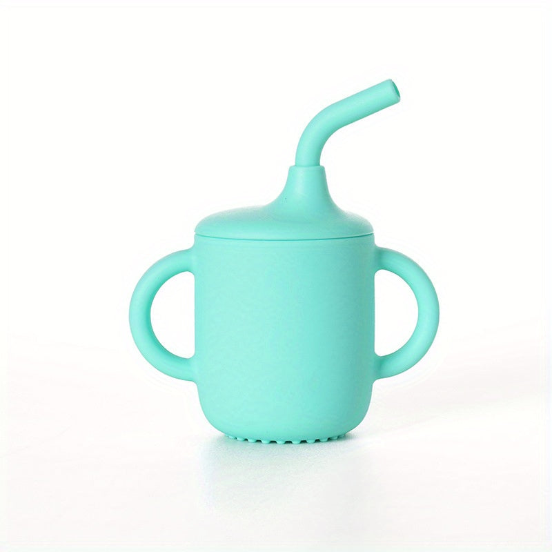 Baby Sippy Cup with Straw Spill-Proof BPA-Free Unbreakable Non-Slip Handles for Toddlers