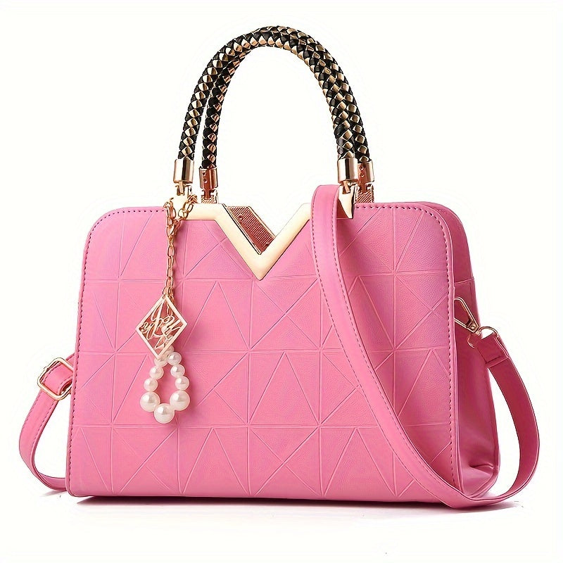Women's Fall PU Shoulder Bag Zipper Closure Crossbody Handbag in Multiple Colors
