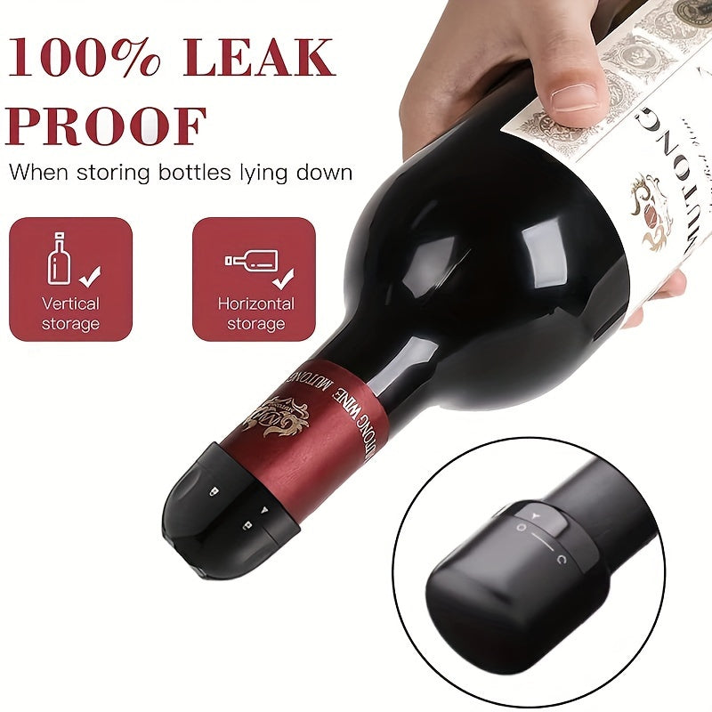 Single Pack ABS Wine Stopper for Red White Champagne Bottles Keep Wine Fresh Sealed