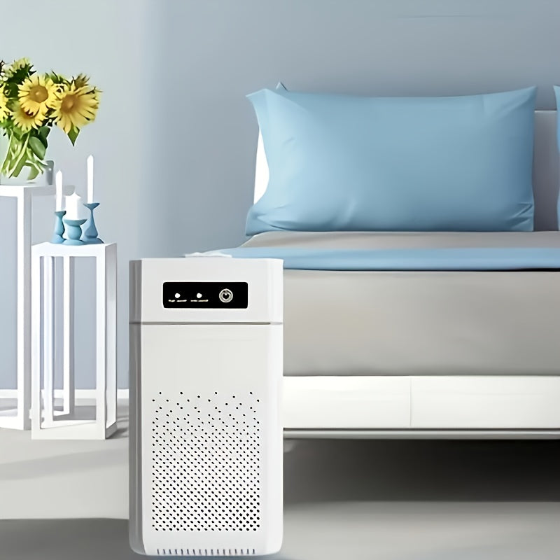 Portable HEPA Air Purifier with Nightlight, Touch Control, USB Powered