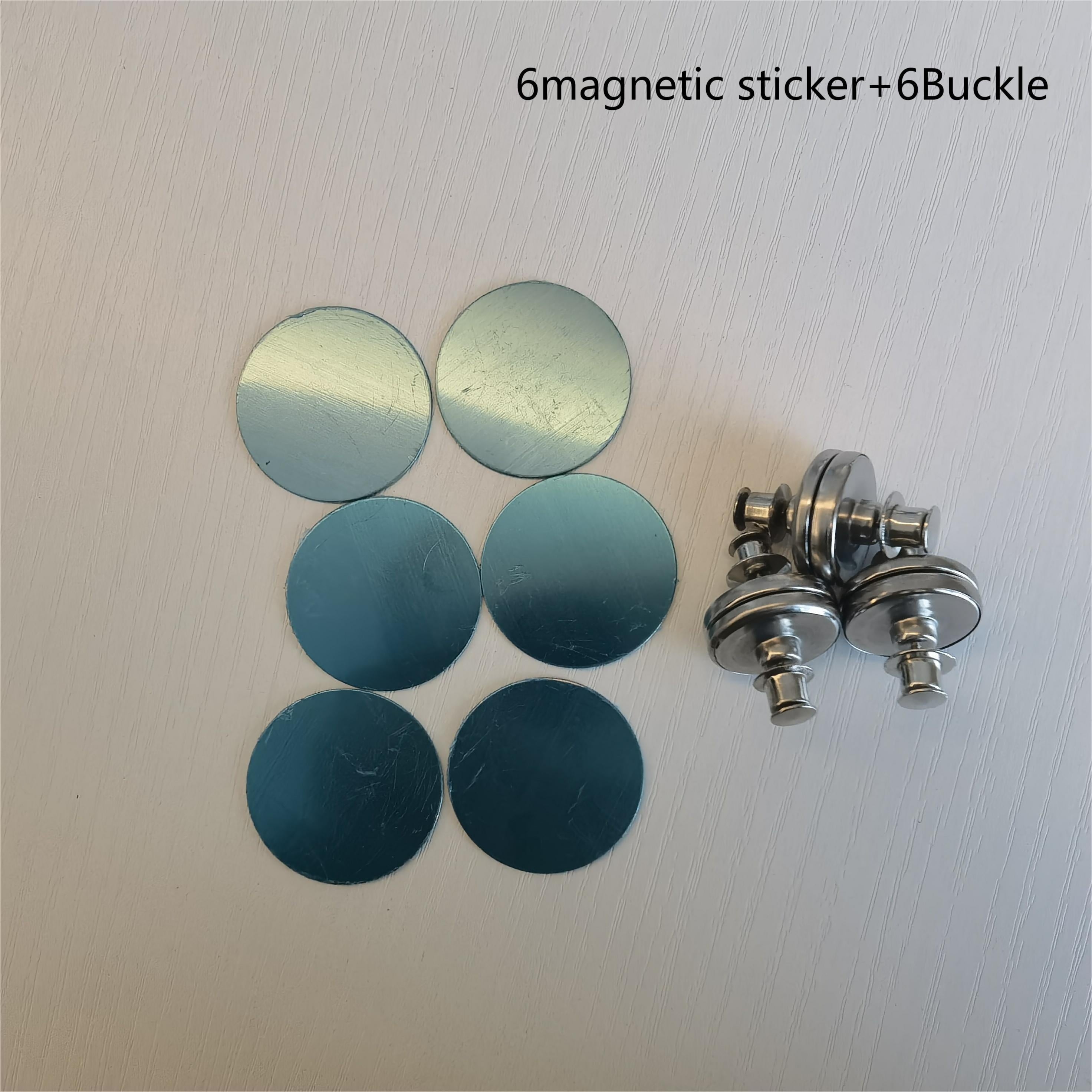 Metal Magnetic Curtain Clips for Shower Curtains and Drapes Strong Adhesive Wall Mounts