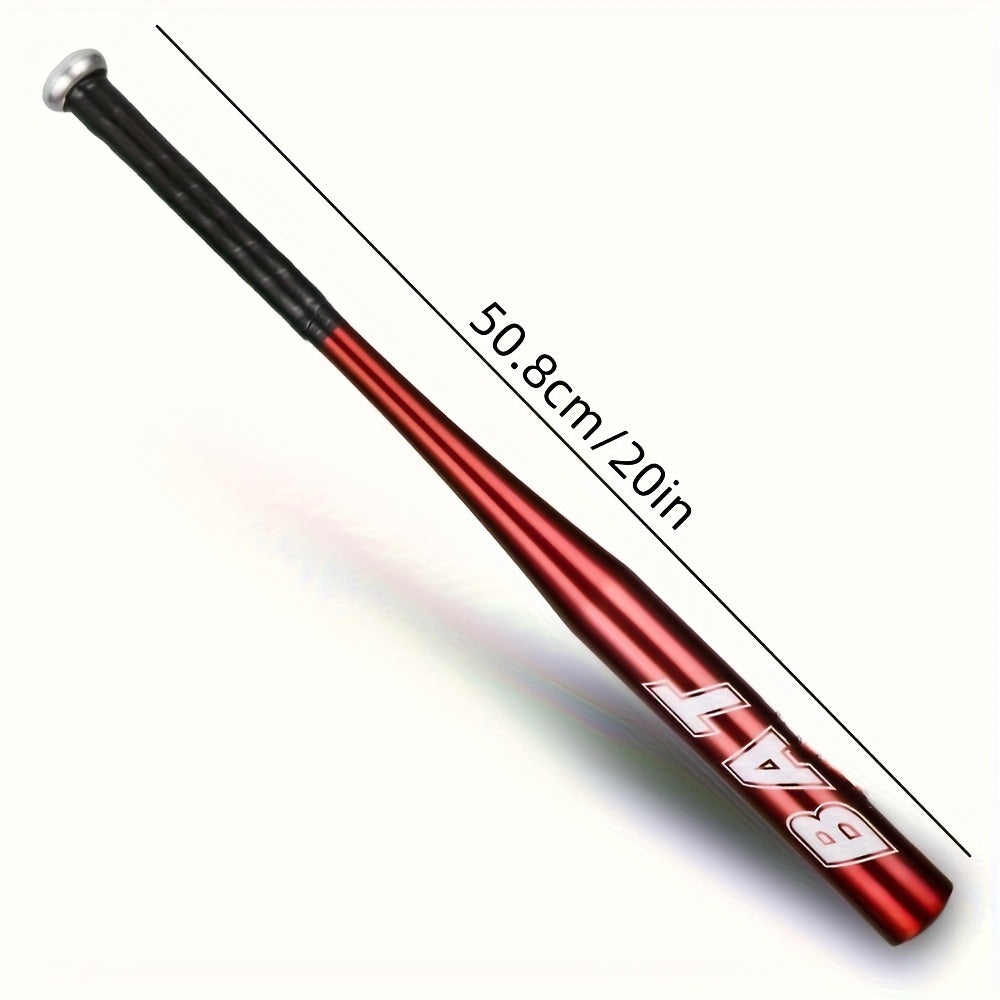 Aluminum Alloy Baseball Bat 20 Inches Durable Outdoor Training Softball Black Blue Red