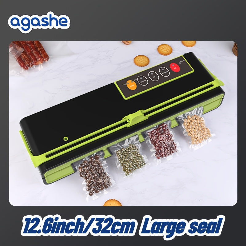 Vacuum Sealer Machine for Kitchen Food Preservation with Roll Bag, Automatic Sealing