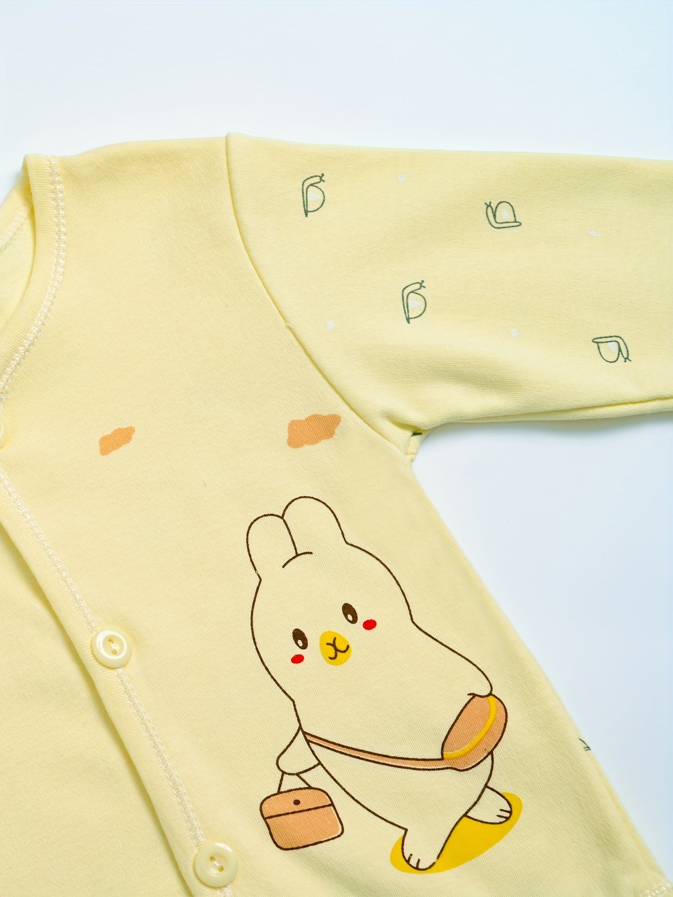 Kids Cotton Cartoon Chick and Eggs 7-Piece Outfit Set for Boys and Girls