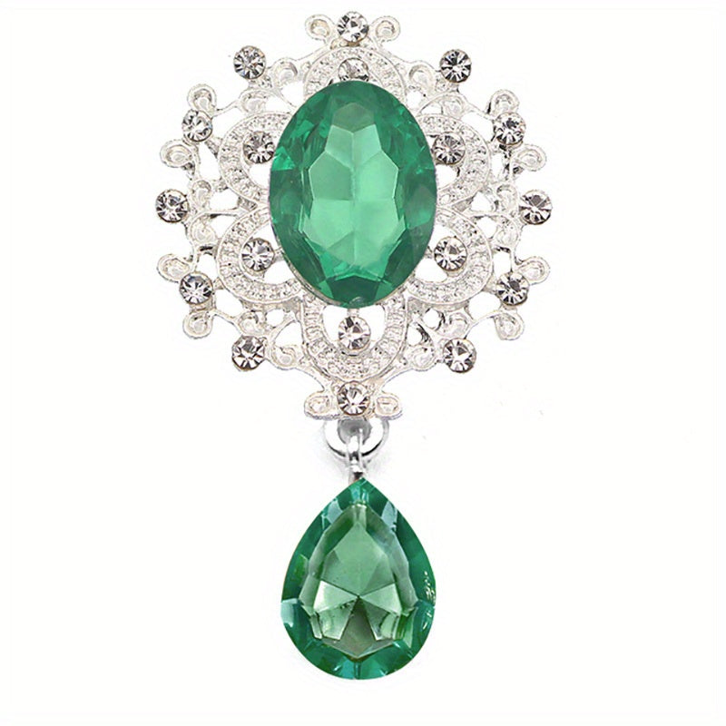 To'y takliflari, sovg'a qutilari va stakanlar uchun 10 ta rhinestone broshyalar to'plami