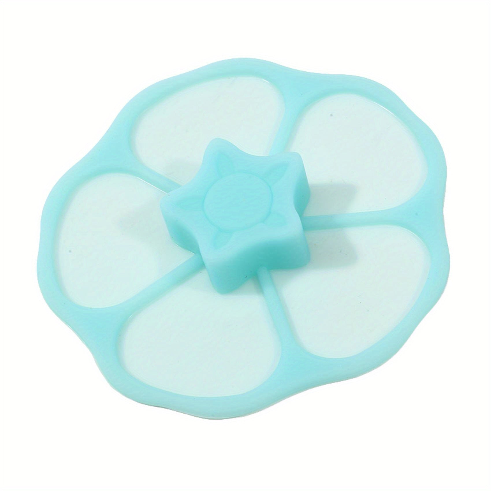 Silicone Flower-Shaped Cup Lid Leak-Proof Dust-Proof Food Safe Cover